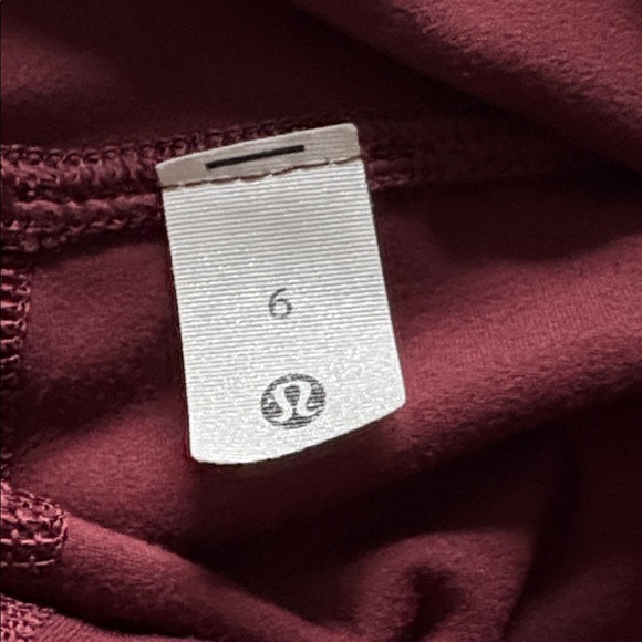 Lululemon Red Merlot Align High-Rise Leggings 25” Size 6 - Picture 5 of 10